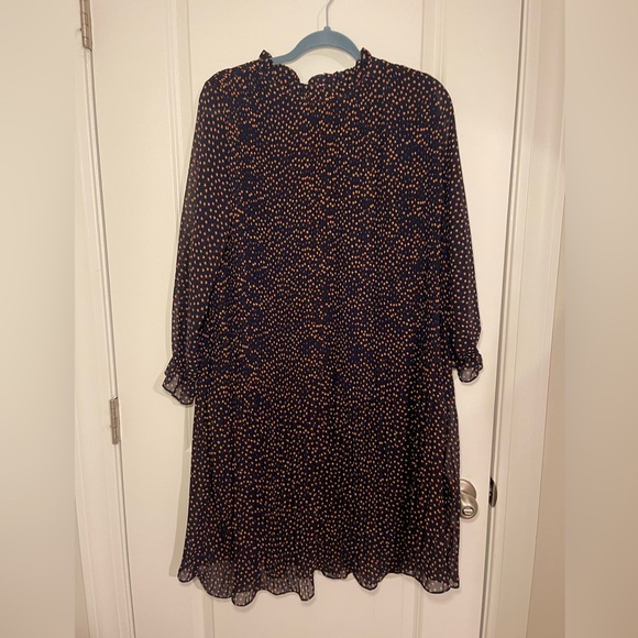 🆕NWT Women’s Anthropologie Seen Worn Kept Vega Pleated Mini Dress Navy Size 6 - Picture 6 of 14